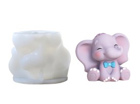 Molde silicona elefante alegre